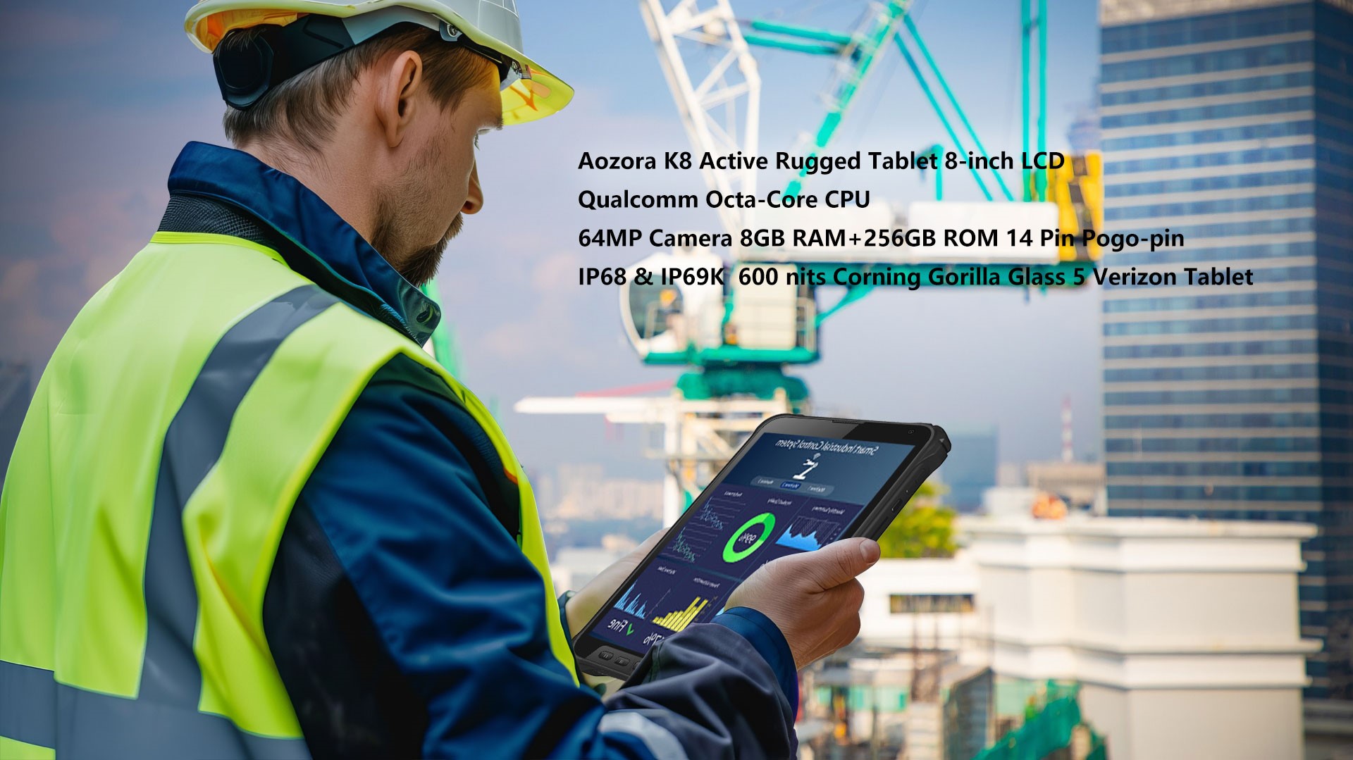 Riesige Industrieanwendungen der robusten Tablets von AOZORA