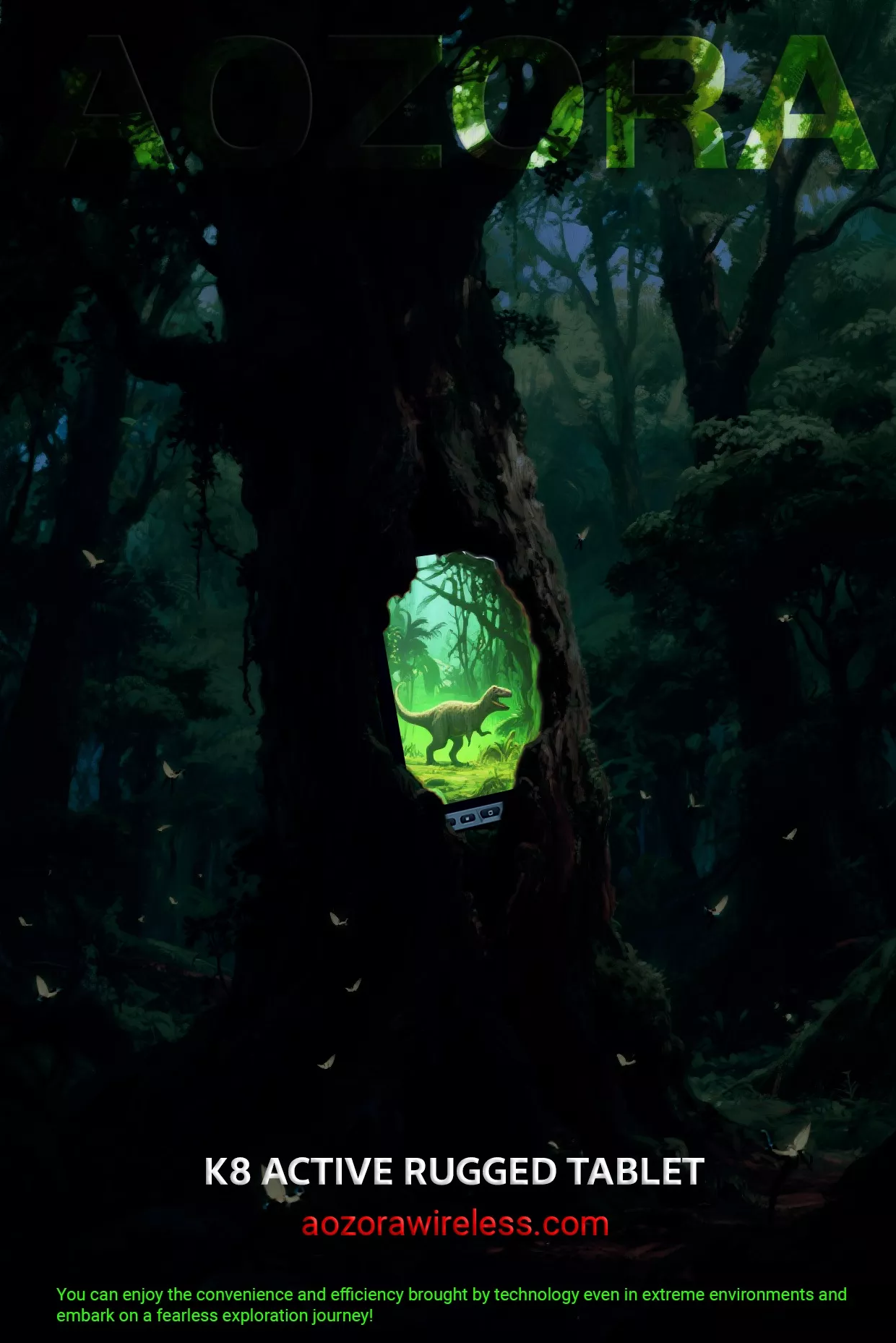 ເມື່ອປ່າຝົນບູຮານພົບກັບຄວາມມະຫັດສະຈັນທາງດ້ານເທັກໂນໂລຍີ - K8active Rugged Tablet