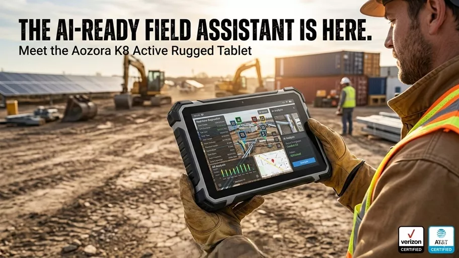 現場作業用 AI 堅牢タブレット: Aozora K8 Active の紹介
