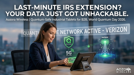 安全な Verizon の堅牢なタブレット上でプロによる IRS 拡張機能の申請を行う.jpg