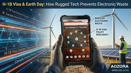 T&eacute;cnico com tablet K8 Active em um centro de comando de inc&ecirc;ndio florestal, ilustrando comunica&ccedil;&otilde;es de emerg&ecirc;ncia..jpg