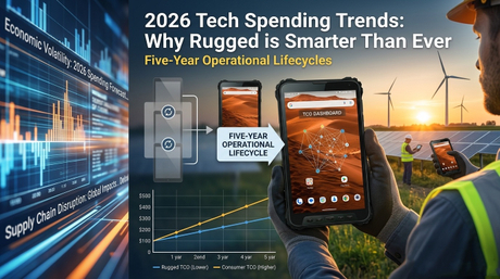 Tablet robusto Aozora K8 Active sendo usado em uma fazenda solar para verifica&ccedil;&otilde;es de diagn&oacute;stico..jpg