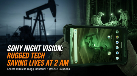 Arama ve kurtarma ekibi ormanda Verizon dayanıklı tabletiyle.jpg