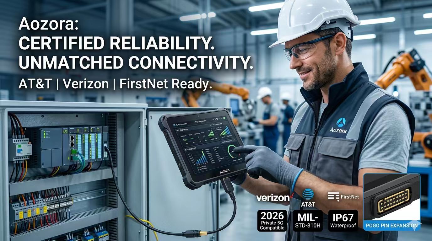 أفضل الأجهزة اللوحية القوية المعتمدة من Verizon وAT&T للصناعة 4.0
