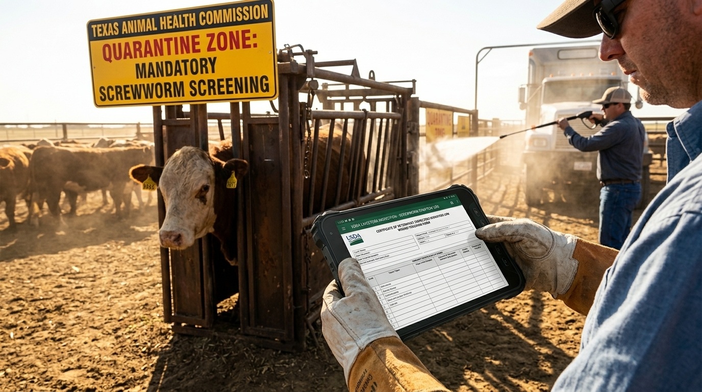 ຢຸດການລະບາດຂອງແມ່ທ້ອງ Screw: Texas Livestock Inspection Tablet Rugged