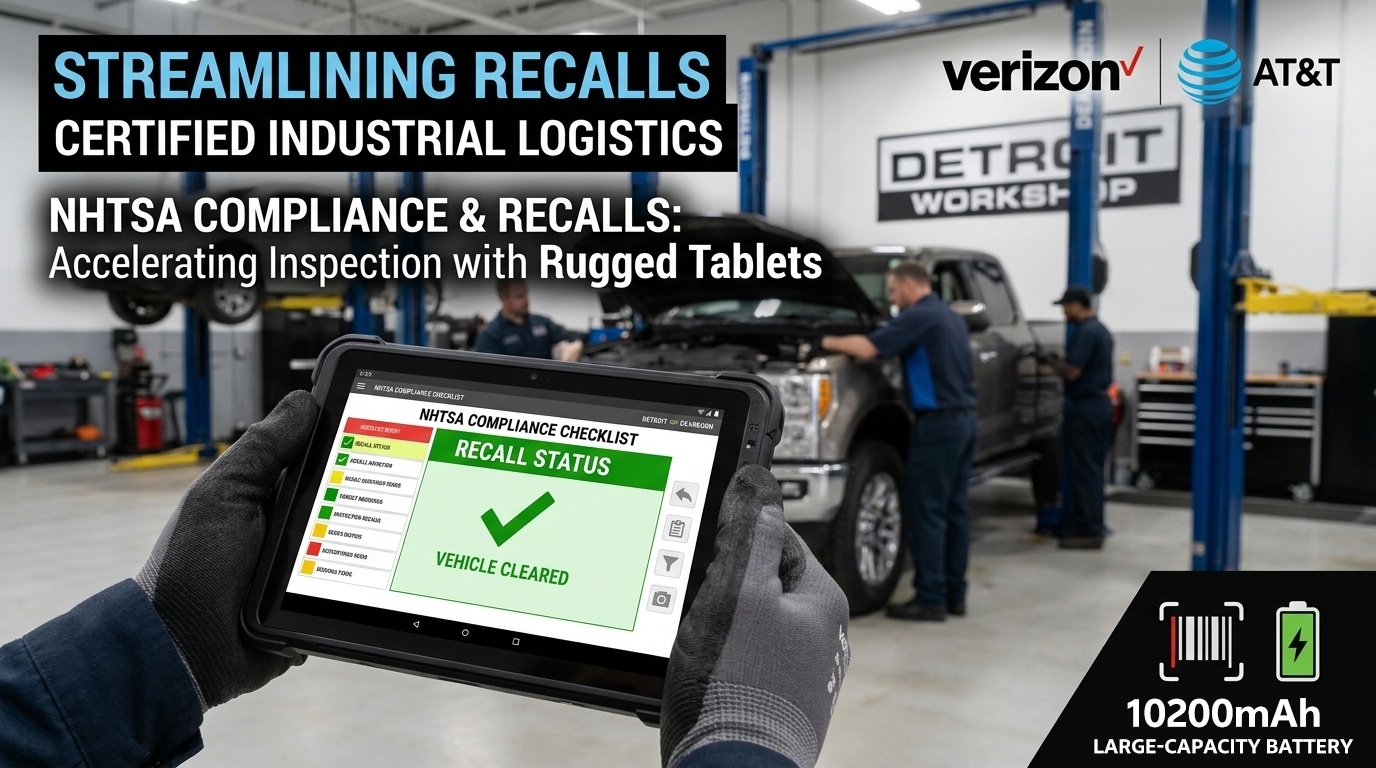 Retirada del mercado de la NHTSA: agilizaci&oacute;n de la inspecci&oacute;n de autom&oacute;viles mediante tabletas resistentes