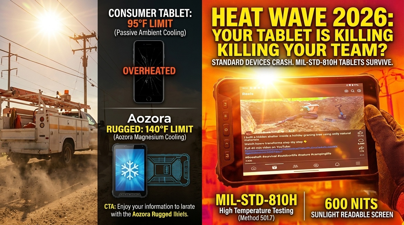 Batti l'ondata di caldo del 2026: tablet robusti costruiti per il campo