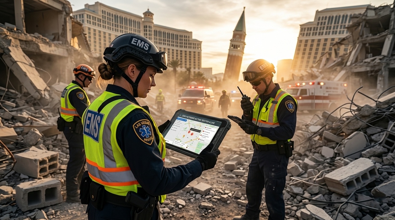 Reactie op aardbeving in Las Vegas: FirstNet robuuste tablets voor nutsbedrijven