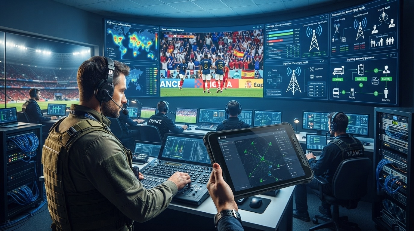 La tecnolog&iacute;a detr&aacute;s del juego: comunicaciones industriales para eventos a gran escala
