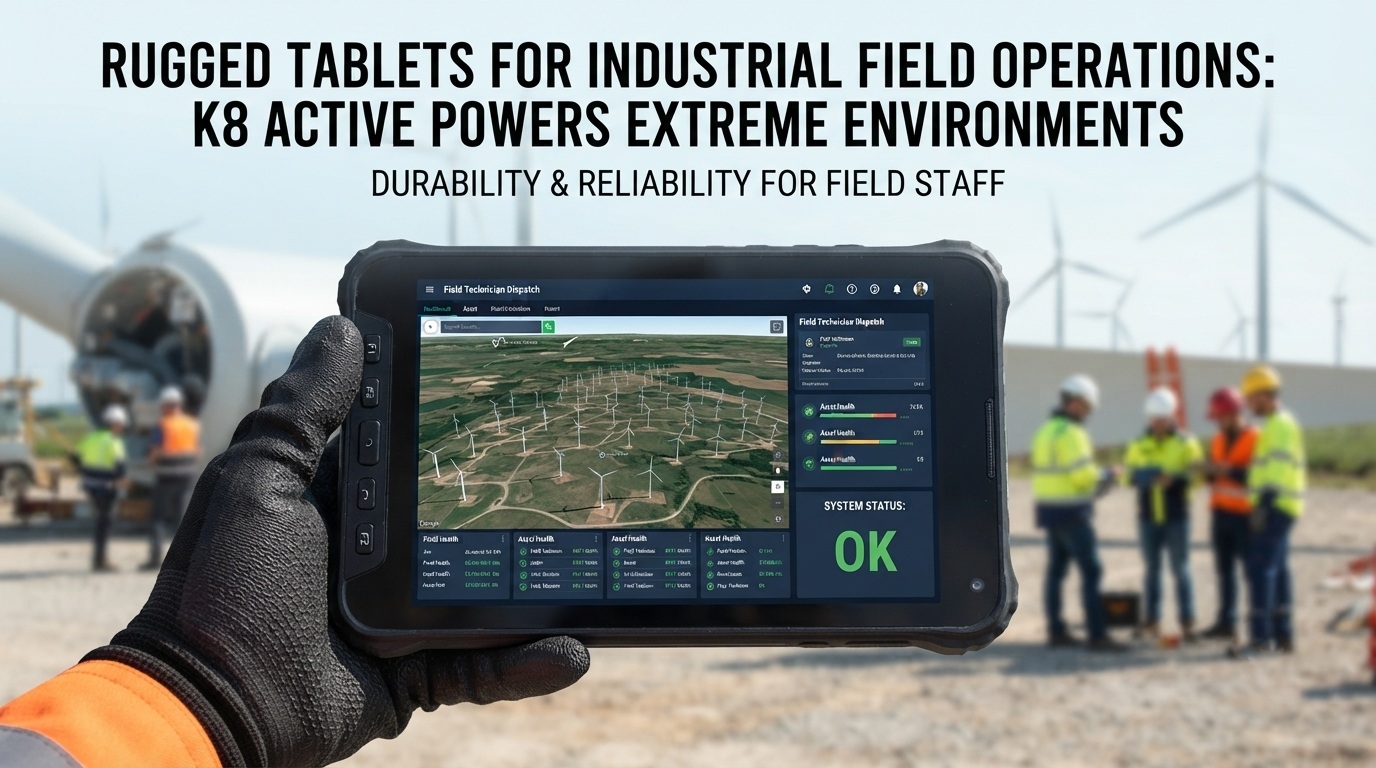 K8 Active&nbsp;: la tablette industrielle robuste pour le personnel des &eacute;v&eacute;nements en plein air