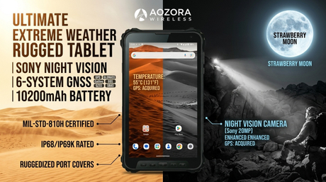 Koordinat penjejakan pasukan tindak balas kecemasan pada tablet verizon industri semasa simulasi menyelamat malam..jpg