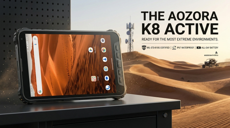 AOZORA K8 טאבלט מוקשח תעשייתי אקטיבי שורד צניחה של 1.5 מטר על בטון במהלך אימון תגובה לאסון.-1.jpg